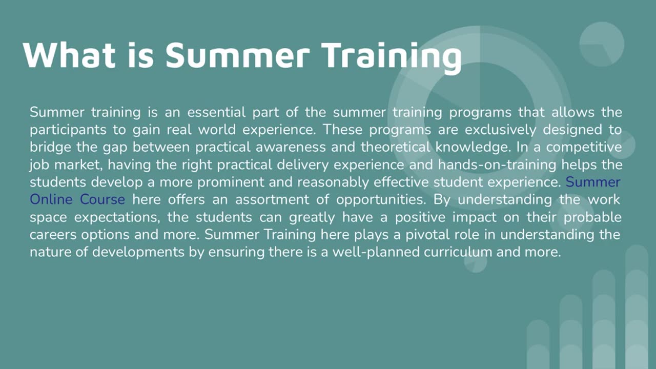 Career-Oriented Summer Training – Get Certified