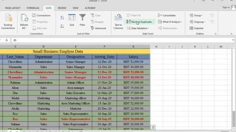Excel-এ Duplicate Data? ১ ক্লিকে Remove করুন! 😱