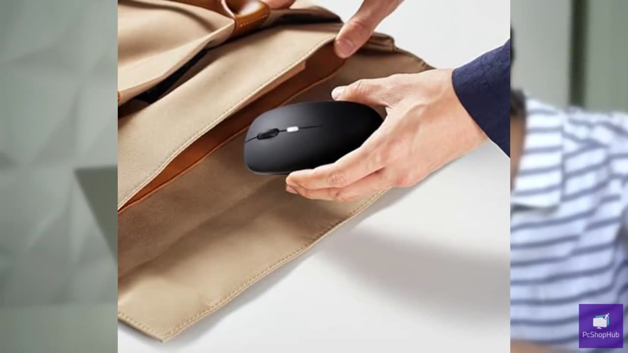 Wireless Bluetooth Mouse, Rechargeable, LED, Silent, Ultra-thin Design (Bluetoot