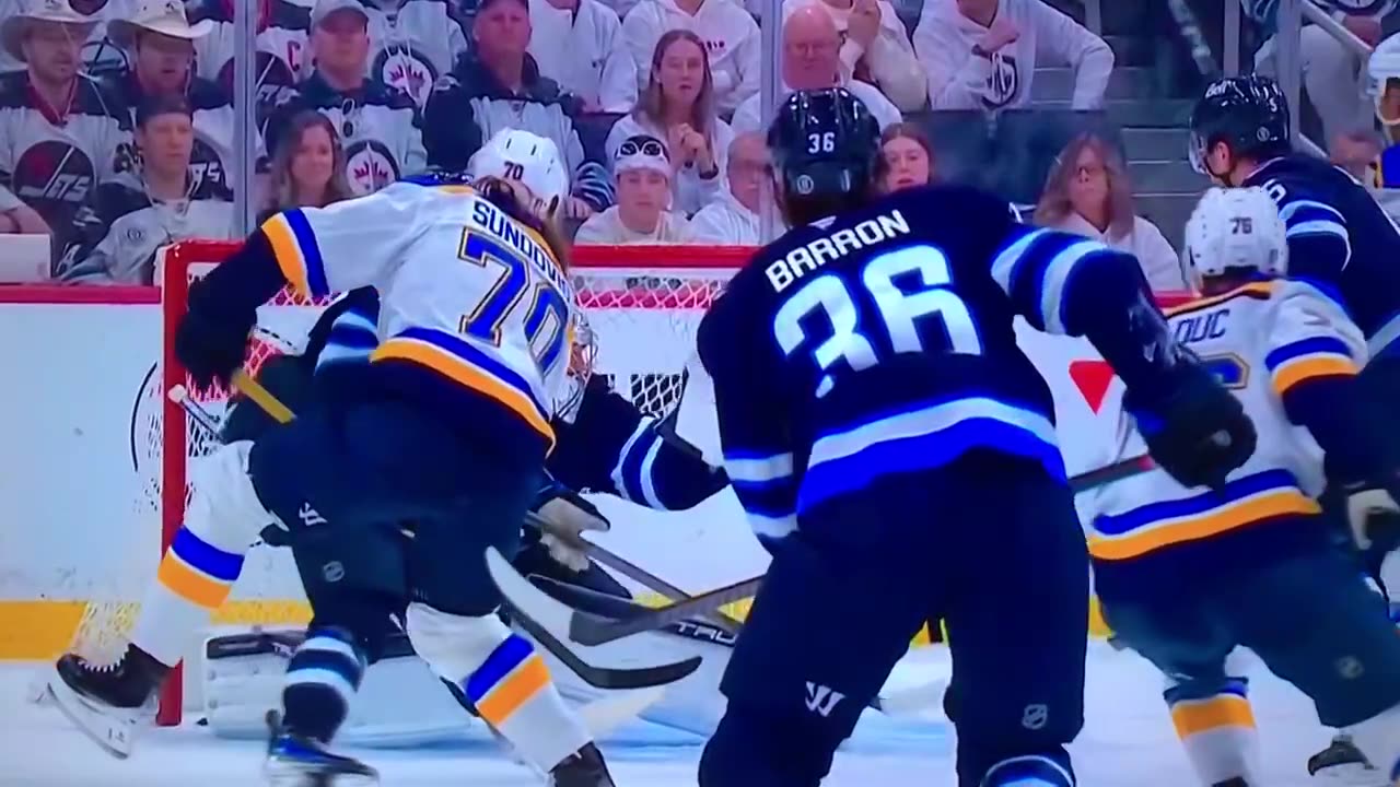 Blues C #70 Oskar Sundqvist 🥅(1)🏒Wrist-Shot Goal