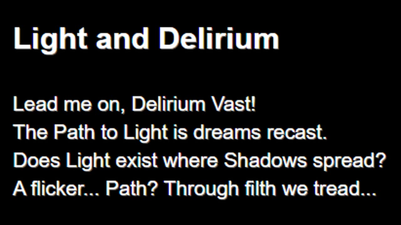 Light and Delirium