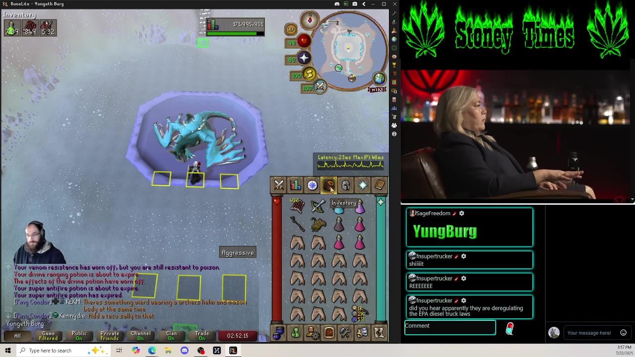Burg's Lounge.. Runescape n' Chill #Live #Cannabis #420 #OSRS