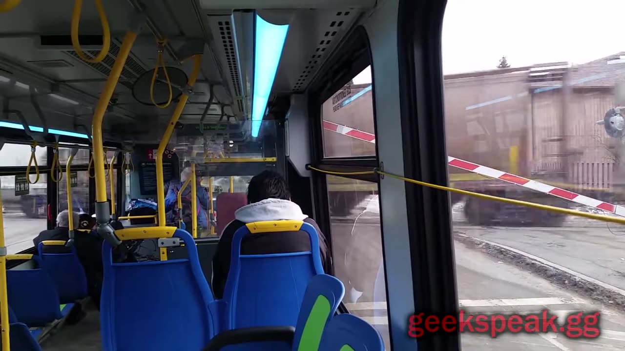 Thunder Bay Transit comes a little too close to train... - Turtle Island Northwest