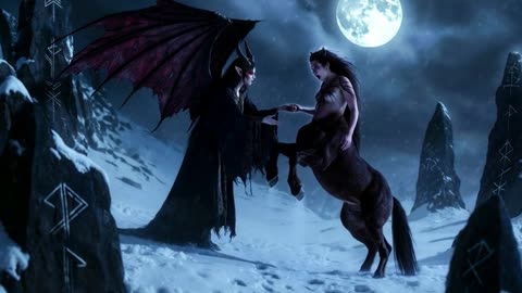 Succubus and Centaur Sealed in Eternal Night, AI Video