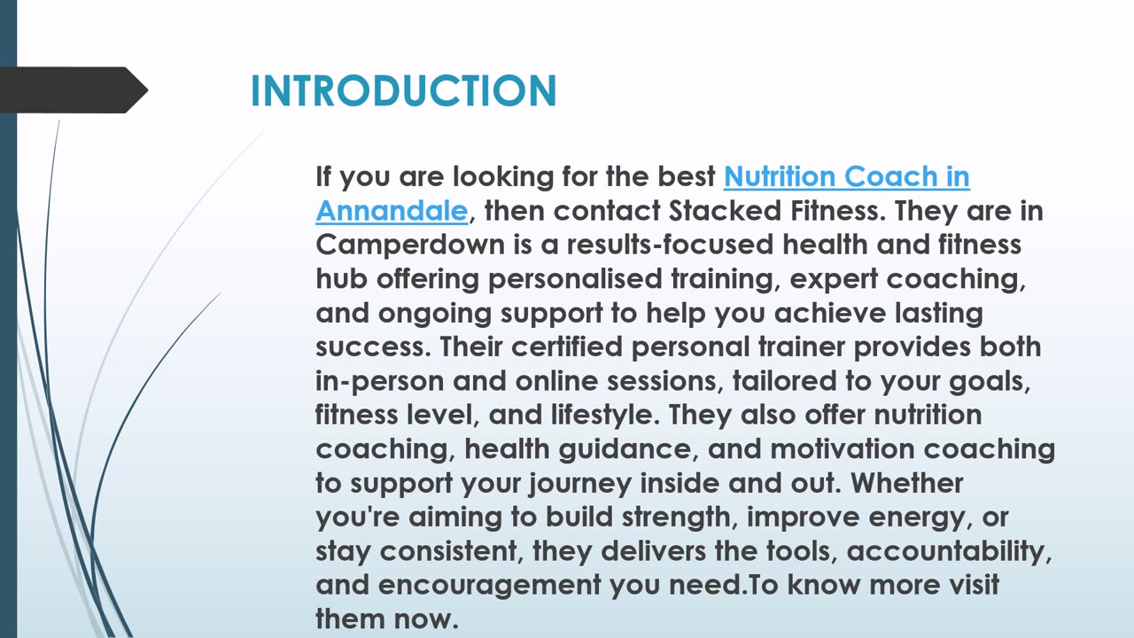 The best Health Coach in Annandale.