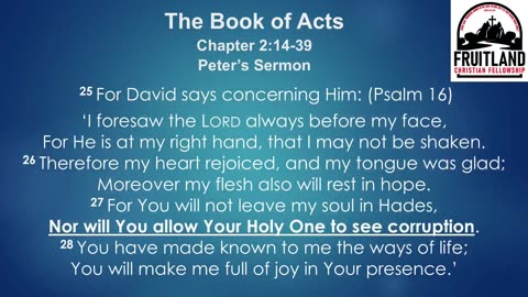 ACTS Chapter 2- Fruitland Christian Fellowship - Pastor Chuck Reich