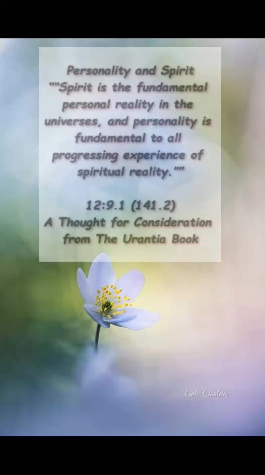 Personality and Spirit