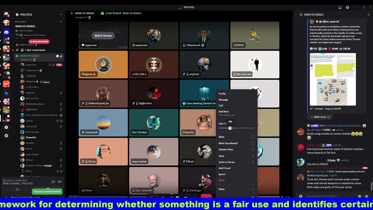 Live!! Click the link to join the live voice chat!