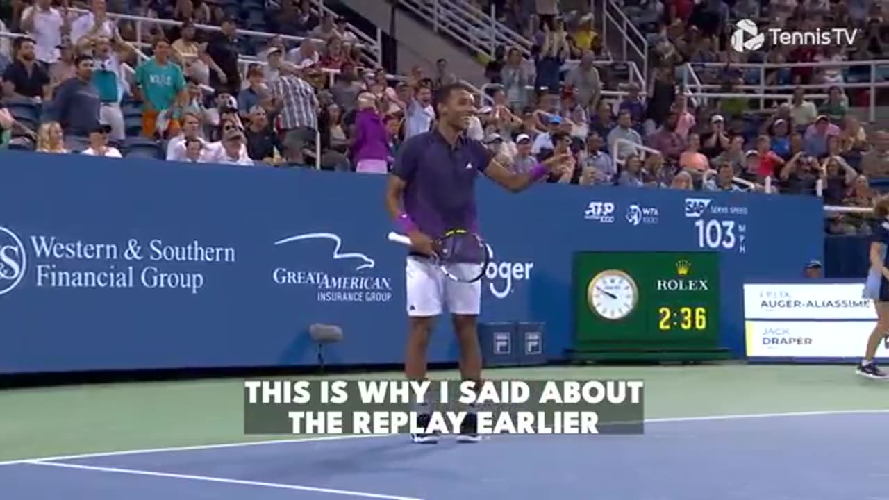 Incredible: The Most CONTROVERSIAL Match Point Ever | Draper vs Auger-Aliassime