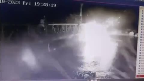 Bridge in Zatoka, Odessa region, attacked by marine drone. 2023-02-10.