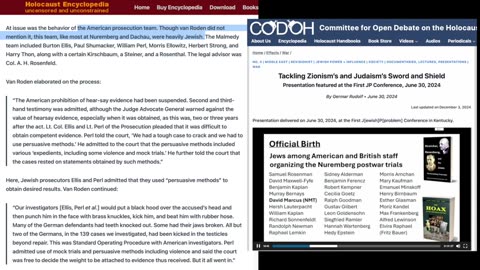 HN8 1/2 Consequences for the World of the holocaust narrative (Part 1 of 2)