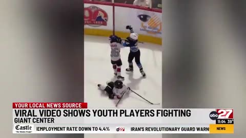 Hershey Brawl Goes Mega-Viral as Young Hockey Players 'Drop the Gloves'