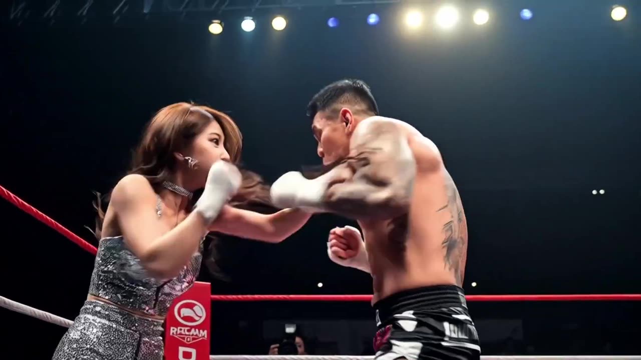 A beautiful kung fu girl with hidden abilities! #kungfugirl #wushufight #fight