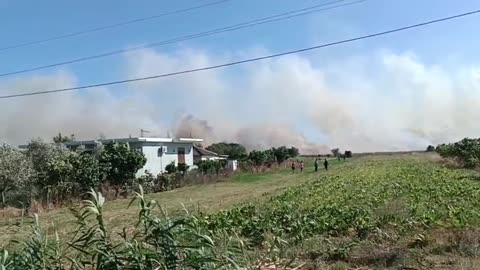 Zjarr i fuqishëm në 'Pushimin e Shoferit' në Lushnje, rrezikohen banesat