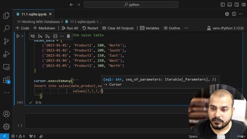 12.1 Crud Operation With SQLite3 And Python Krish Naik ML