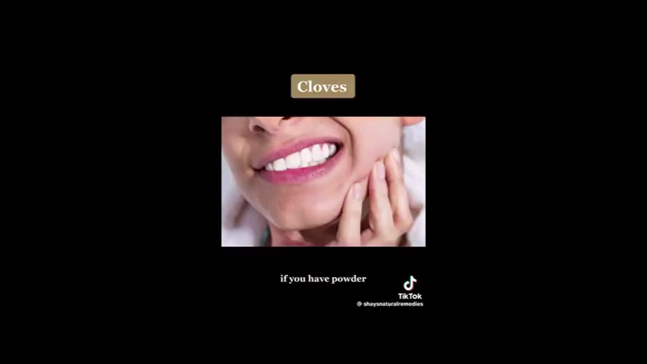 GOTTA TOOTHACHE & NEED A QUICK NATURAL CURE? CLOVES!!!