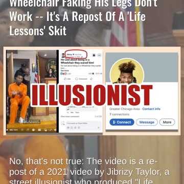 Fact Check: Video Is NOT Real Courtroom Footage Of Man In Wheelchair Faking His Legs Don't Work