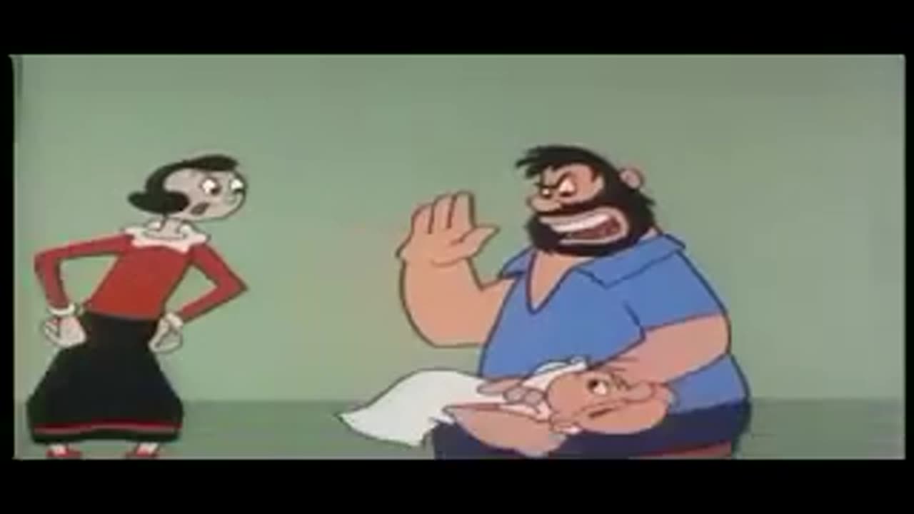 Childhood Daze - Popeye spanking