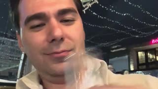 Having Some Aguardiente In Bogota, Colombia