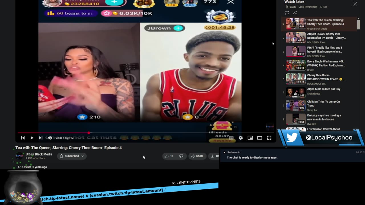 Delusional Trans Cherrytheeboom vs. reality livestream (connection issues)