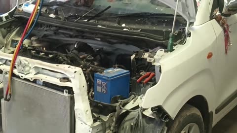 Ac Gass Refilling in Car - Workshop Live Short