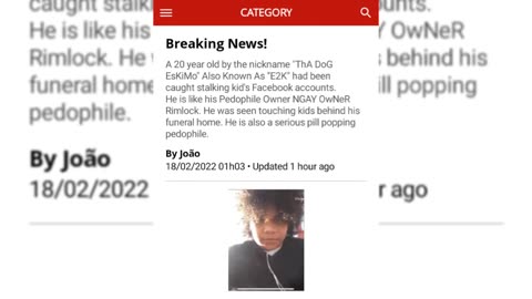 E2GAY Getting Exposed Again The Pedophile Is Mad His Messages Exposed