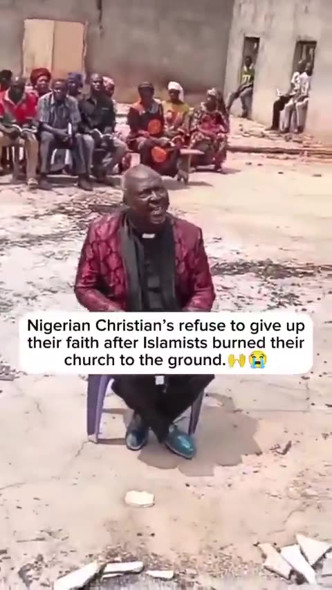Christians REFUSE to renounce their faith in Nigeria even after their church was burned down.
