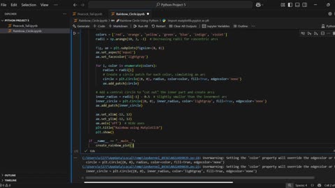 Creating a Perfect Rainbow Circle with Python and Matplotlib
