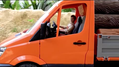 Heavy Duty Rescue: Excavator Saves Stuck Truck – Toy Car Adventure