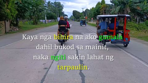 Kaya nga bihira na ako gumala dahil bukod mainit, naka ngiti sakin lahat ng tarpaulin.😁😅
