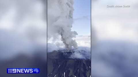 Russian volcano erupts for first time in over 500 years 9 News Australia