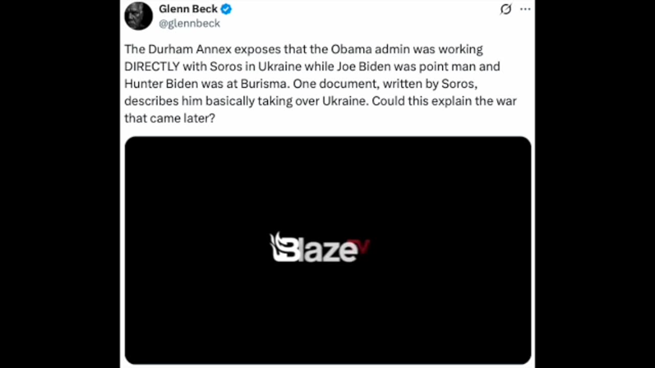 The Durham Annex exposes Obama working DIRECTLY with Soros with Biden As POINT-MAN in UKRAINE