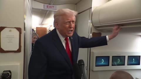 President Trump Gaggles with Press on Air Force One, Dec. 9, 2025