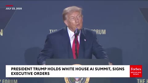 President Trump Speaks At White House AI Summit And Signs Executive Orders