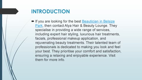 Best Beautician in Belsize Park