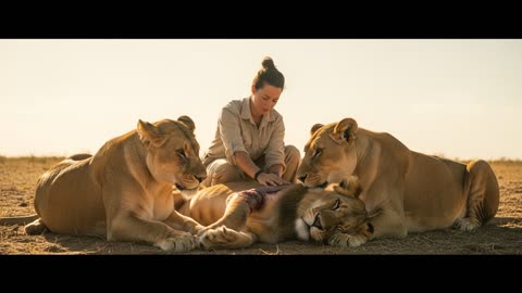 Ranger Rescues Lion From Poachers Trap
