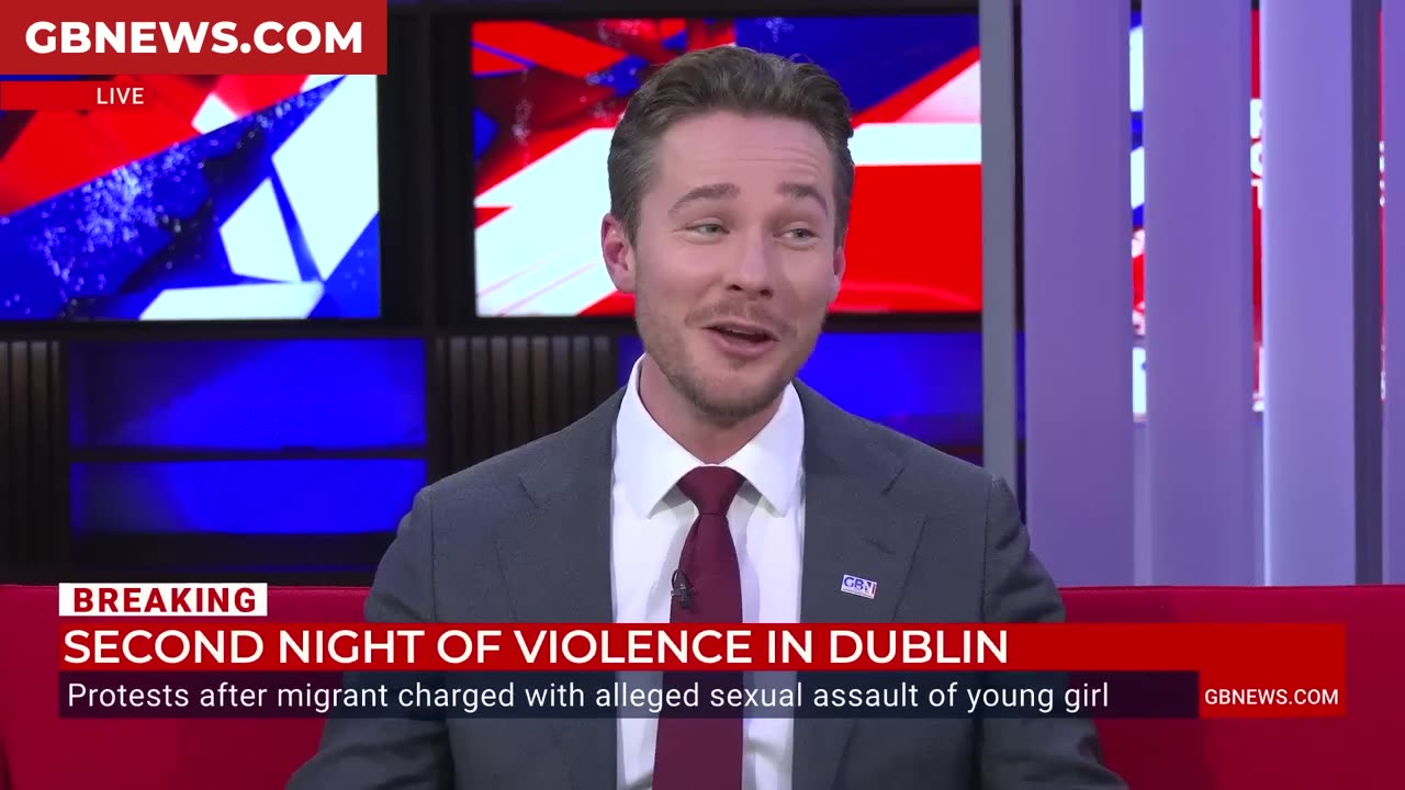 - VIOLENCE erupts on the SECOND night of Dublin protests outside an asylum hotel