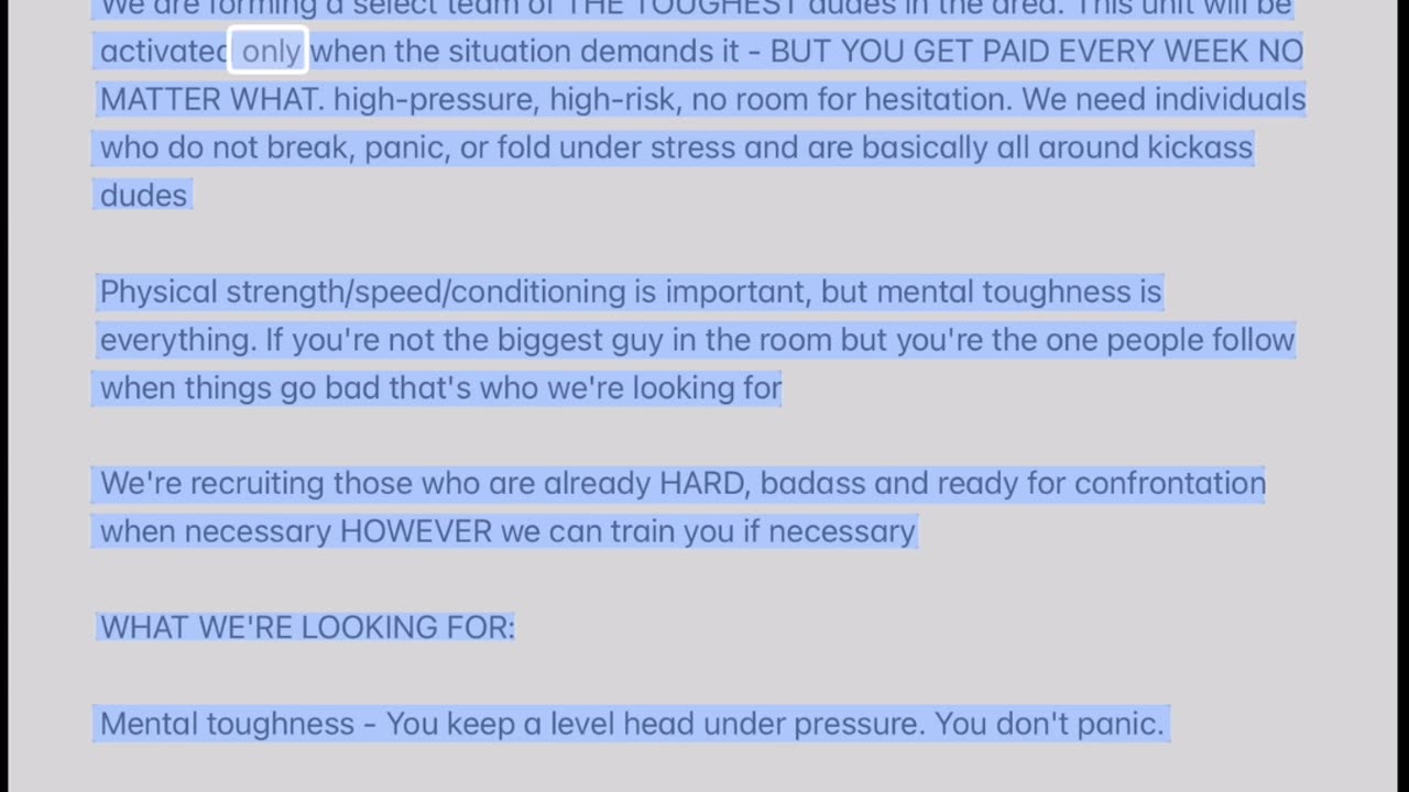 L A riots engineered and financed to destroy this country, here is the Craigslist ad running now.