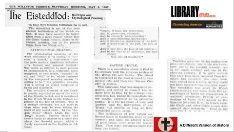 1897 Article - Welsh Eisteddfod - its Origin and Etymological Meaning