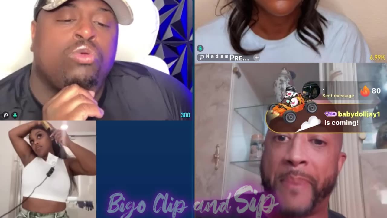 Team PK ft TrinaB gifting himself segment MadamLo DreBaby TastyMocha 5/30/25 #bigoclipandsip