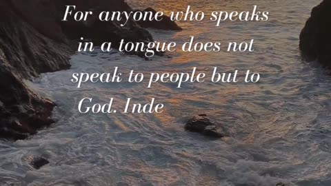 1 Corinthians 14:2