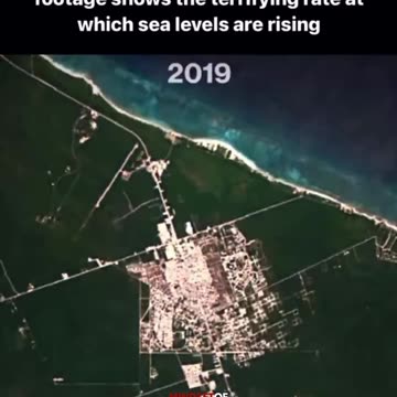 Google Earth time-lapse shows the sea level over 40 years time-nothing!
