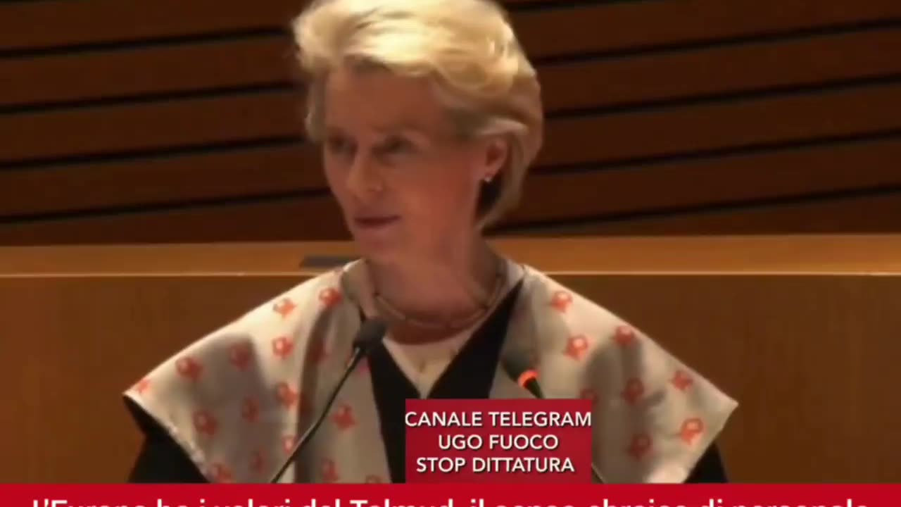 Ursula Von Der Leyer ha i valori del Talmud ed il senso di giustizia ebraico