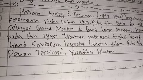 presiden Harry S Trauman dan Order Illuminati