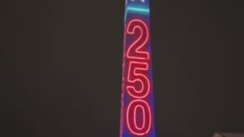 Freedom 250 Washington Monument lighting