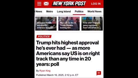 US is on the right track!