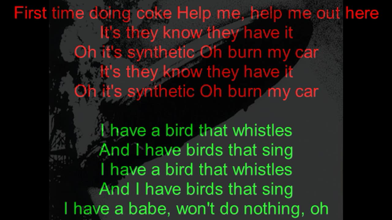 Led Zeppelin I #3 You Shook Me (backward lyrics in red)