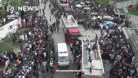 At least 20 killed as Bangladesh fighter jet crashes into school