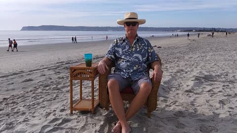 The Beach Captain in Time-Lapse. Coronado Beach, California. TL 033