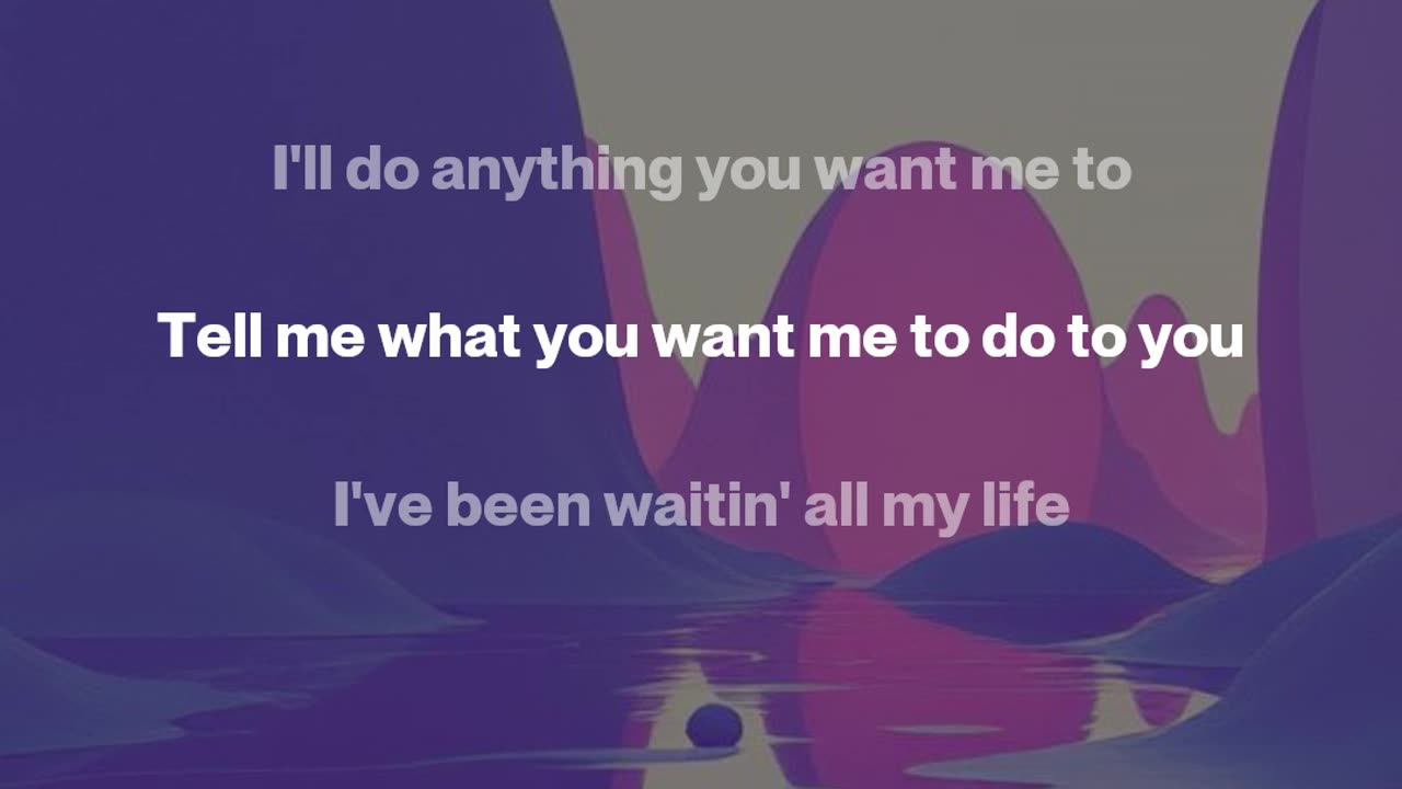 You're The One I Need